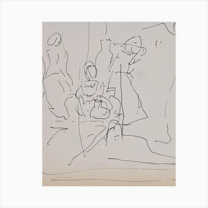 Charles Dufresne, Figures, Dessin Original, Début 20ème Siècle