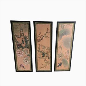 Chinese Paintings, 1950s, Set of 4