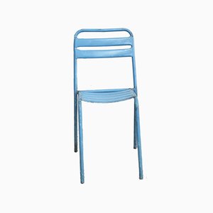 Französischer Blauer Tolix Stuhl