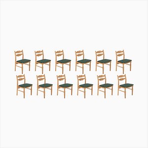 Danish Chairs by Henning Kjærnulf, 1950s, Set of 12