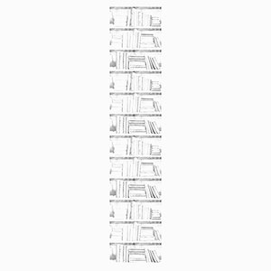 Almost White Photocopy Bookshelf Wallpaper
