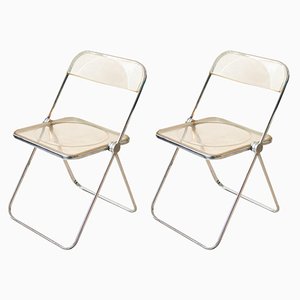 Plia Folding Chairs from Castelli / Anonima Castelli, 1970s, Set of 2