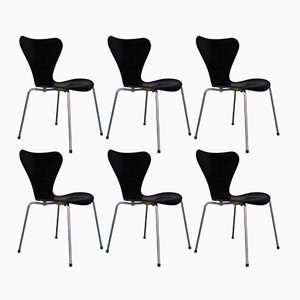 Series 7 No. 3107 Chairs by Arne Jacobsen for Fritz Hansen, 1960s, Set of 6