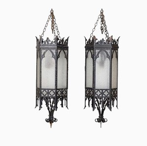 Grandes Lanternes d'Église Renouveau Gothique, 1900s, Set de 2