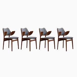 Model 107 Dining Chairs by Hans Olsen for Bramin, 1960s, Set of 4