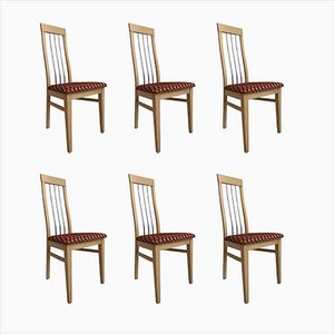 Restored Modernist Dining Chairs, Set of 6