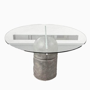 Mid-Century Paracarro Dining Table & Chairs by Giovanni Offredi for Saporiti, 1973, Set of 5