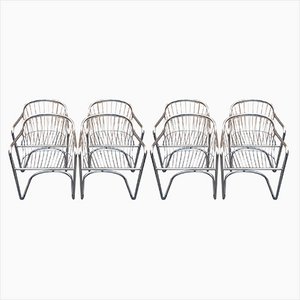Set of 12 Vintage Italian Sabrina Chairs by Gastone Rinaldi for Rima, 1970s