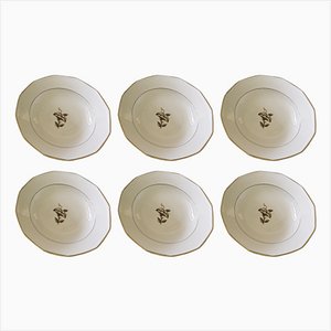 Large Deep Plates by Edward Hald, Set of 6