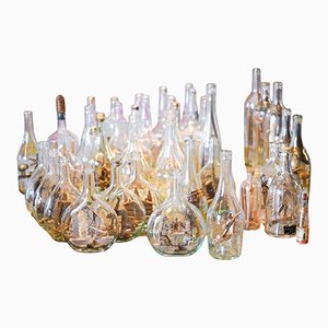 Bottles in Savoyard Folk Art, Set of 40