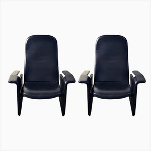 Set of Reclining P121 Armchairs by Eugenio Gerli for Tecno, 1960s