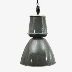 Vintage Industrial Enameled Metal Lamp