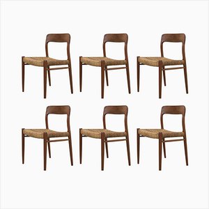 Dining Chairs by Niels Otto (N. O.) Møller, Set of 6