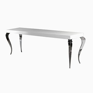 Luigi Console Table with 4 Legs in Wood and Steel from VGnewtrend, Italy