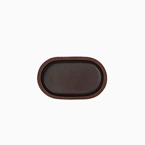 Plateau Ovale No.01 Defne Koz pour Uniqka Plato Marron Foncé