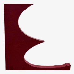 Vintage Decorative Letter E, 1970s