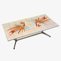 Vallauris Tiles Coffee Table, 1970s