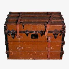 Valise Antique à Roulettes, 19ème Siècle