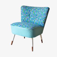 Sedia da cocktail blu, anni '50