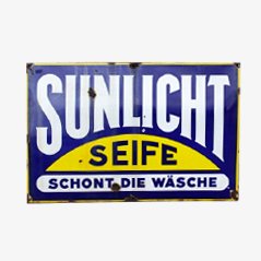 Cartel Sunlicht vintage grande esmaltado