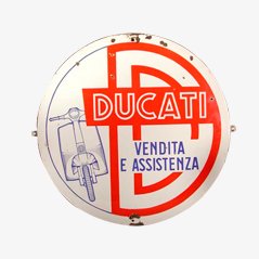 Italienisches Vintage Werbeschild für Ducati