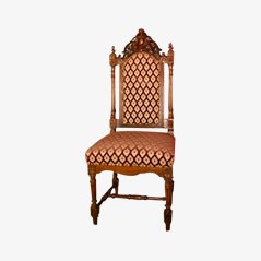 Antique Carved Wood Side Chair