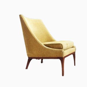 Mid-Century Yellow Club Chair by Lawrence Peabody, 1960s