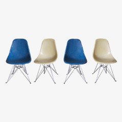 Chaises de Salon DSR par Charles & Ray Eames pour Vitra, Set de 4