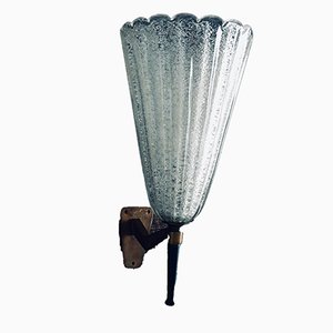 Italian Art Glass Wall Lamp by Barovier & Toso, 1950s