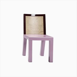 Postmoderner Esszimmerstuhl in Rosa von Ettore Sottsass für Leitner, 1980er