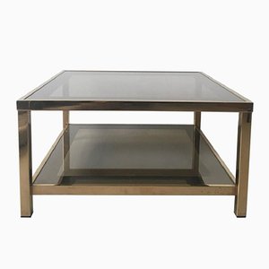 Couchtisch mit vergoldetem Gestell aus 23-Karat Gold, 1960er
