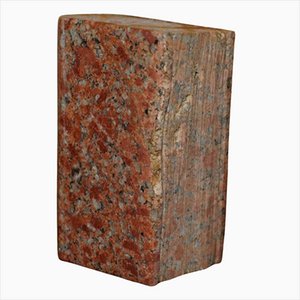 Carved Stone Library Book, 1900s