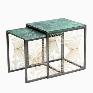 AEGIS 001 Nesting Tables by Ziad Alonaizy, Set of 2