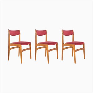 Sillas de comedor modelo 89 atribuidas a Niels Bach, años 70. Juego de 4