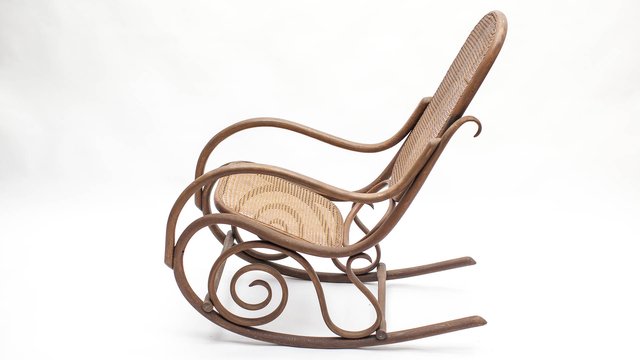 Antique Cane Rocking Chair by Michael Thonet for Thonet for sale