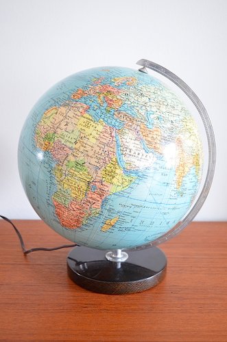 Globe from EN Columbus Globus Ehapa, Denmark, 1950s for sale at