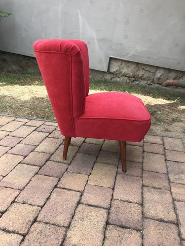 Red Cocktail Chair 1950s