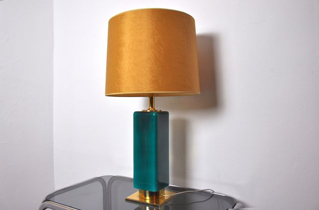 Green Opaline Lamp From Metalarte, Pooky Wisteria Table Lamp
