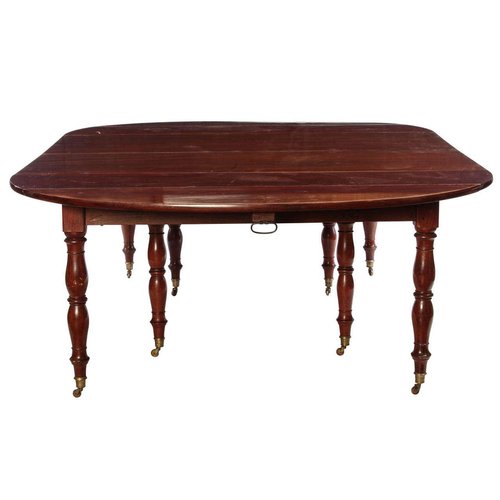 French 18th Century Mahogany Extending, 18th Century Dining Room Table