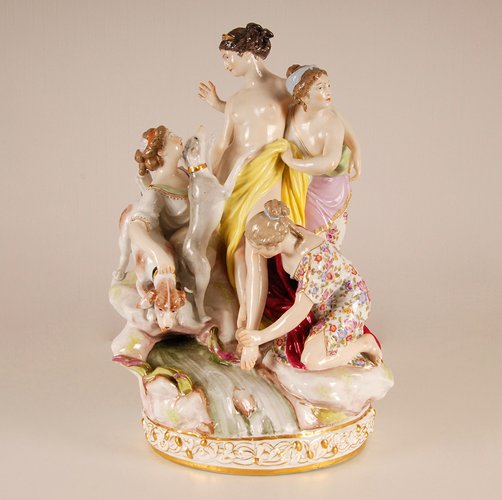 Grande Figurine de Renard en Porcelaine par Karner pour Rosenthal