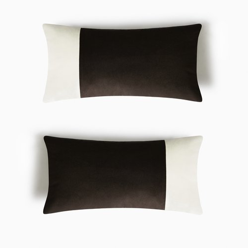 black and white rectangle cushion
