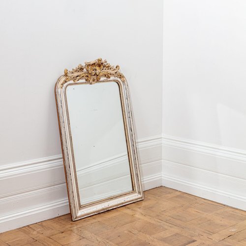 Antique French Silver Gilt Mirror For, Palazzo Gold Ornate Full Length Mirror