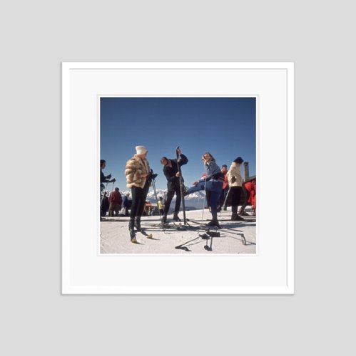 Slim rons Verbier Skiers Print On Paper Framed For Sale At Pamono