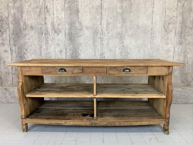 French Country Oak Kitchen Island For, How To Make A Kitchen Island Out Of An Old Table