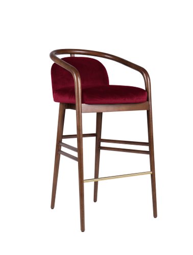 Red velvet bar stool online