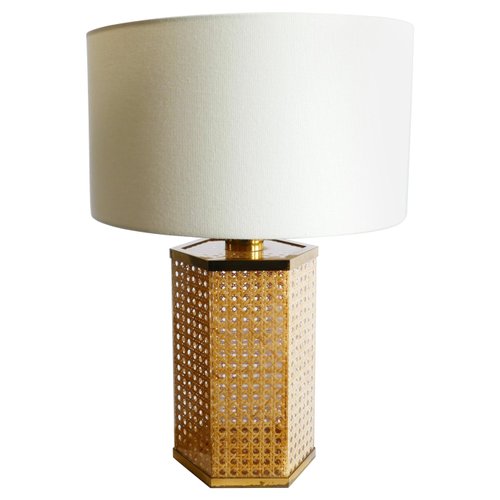 Brass Table Lamp Italy 1970s, Catalina Lighting Weathered Filigree Table Lamp