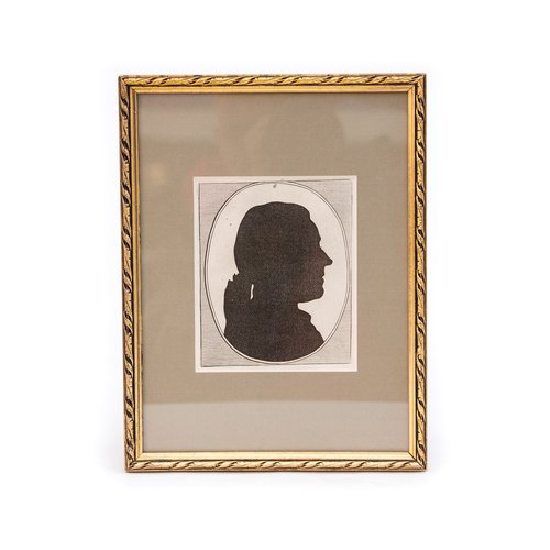 Silhouette Portrait of a Man, 18thCentury, Framed for sale at Pamono