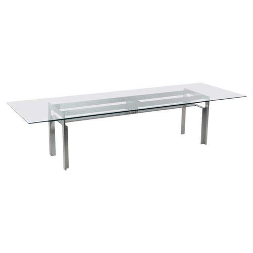 Doge Dining Table, Large Glass Desk Topper