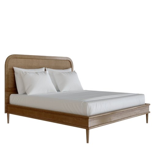 Walford Bed In Natural Oak Us King By, American King Bed