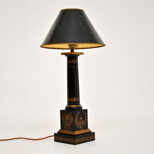 Neoclassical Style Tole Table Lamp For, Snakeskin Lamp Shade